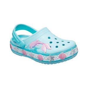 Mermaid crocs with 3 charms (Dog, Cat, Poop)